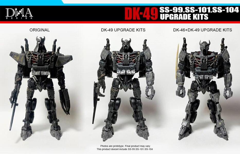 Image Of DNA Design DK 49 Scourge, Battletrap, Nightbird Upgrade Kit For Studio Series Rise Of The Beasts  (5 of 20)